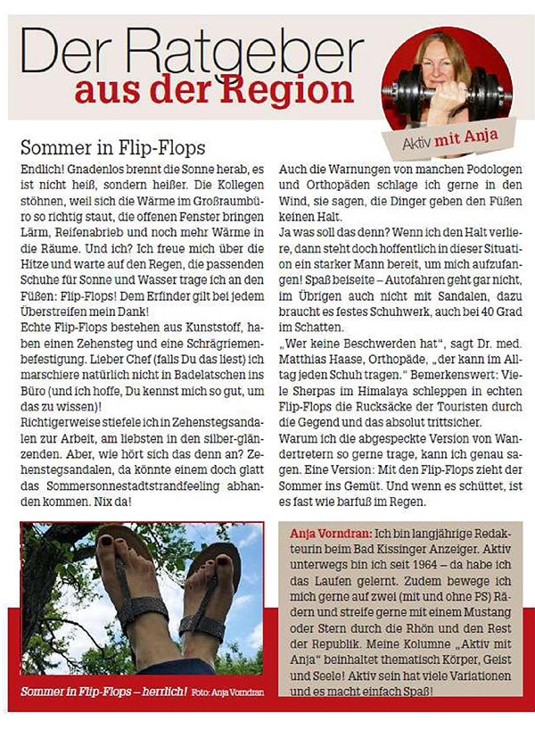 sommer in flip flops